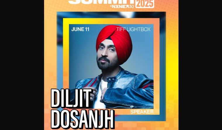 Diljit Dosanjh to Headline Inaugural Billboard Summit at NXNE 2025 in Toronto