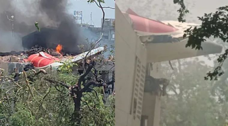 Air India Flight Crashes at Ahmedabad Airport – Rescue Operations Underway