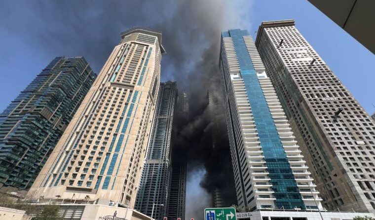 Dubai Marina Fire: Residents Flee 67-Storey Inferno