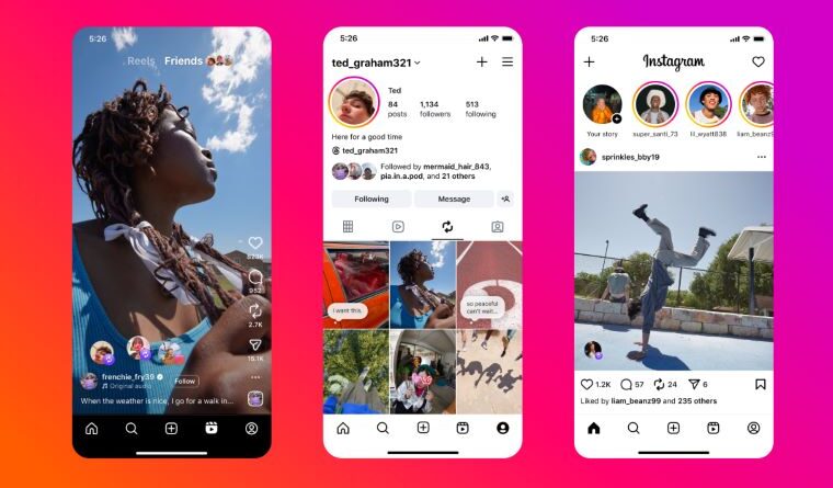 Instagram Adds Reposts, Friend Map & “Friends” Tab to Reels