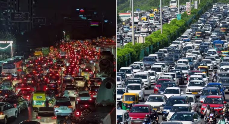 Torrential Rains Paralyse Gurgaon: Waterlogged Roads, Four-Kilometre Traffic Jams and Schools Shut