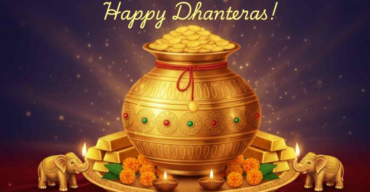 Dhanteras 2025: Wishes, Messages, and WhatsApp Status to Celebrate Wealth and Prosperity