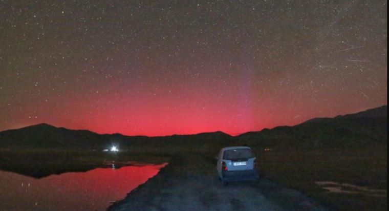 Ladakh Sky Turned Blood-Red: Rare Auroras Indicate Powerful Solar Storm