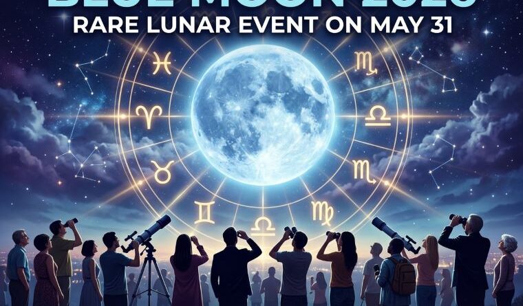 Blue Moon 2026: Rare Lunar Event on May 31 Set to Impact Zodiac Signs and Skywatchers Worldwide