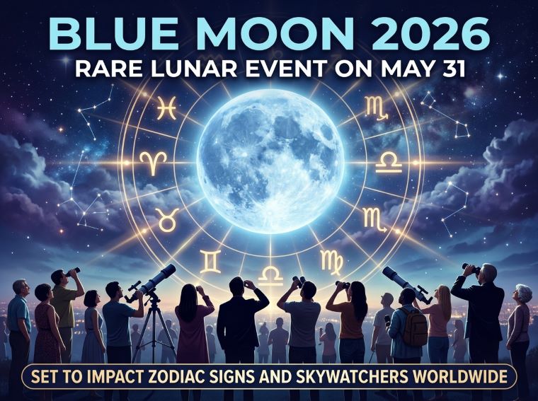 Blue Moon 2026: Rare Lunar Event on May 31 Set to Impact Zodiac Signs and Skywatchers Worldwide