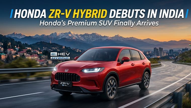 Honda ZR-V Hybrid Debuts in India: Honda’s Premium SUV Finally Arrives