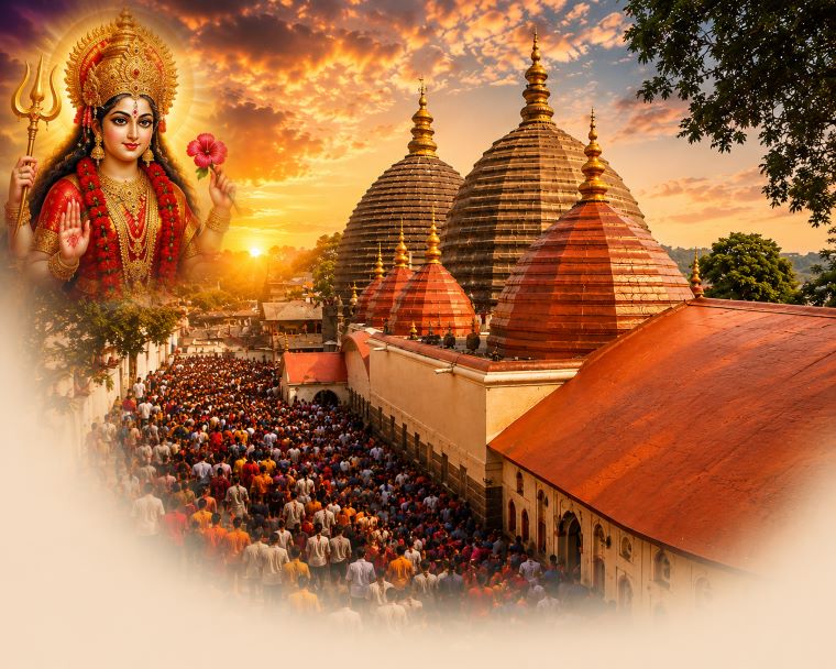 Ambubachi Mela 2026 Begins at Kamakhya Temple, Lakhs of Devotees Gather for Sacred Festival