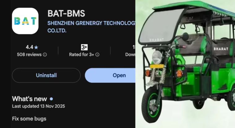 BAT-BMS App Controversy: Can a Mobile App Really Stop an E-Rickshaw via Bluetooth? Here’s What We Know