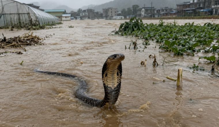 Nearly 900 Snakes Escape After Devastating Floods Hit Southern China