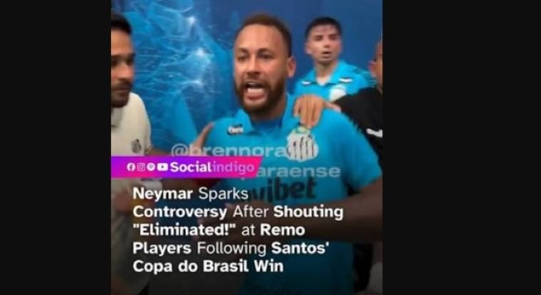 Neymar Sparks Controversy After Santos Win: Heated Clash With Remo Fans and Officials Goes Viral