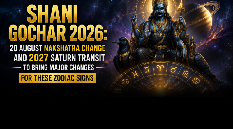 Shani Gochar 2026 20 August Nakshatra Change and 2027 Saturn Transit to Bring Major Changes for These Zodiac Signs