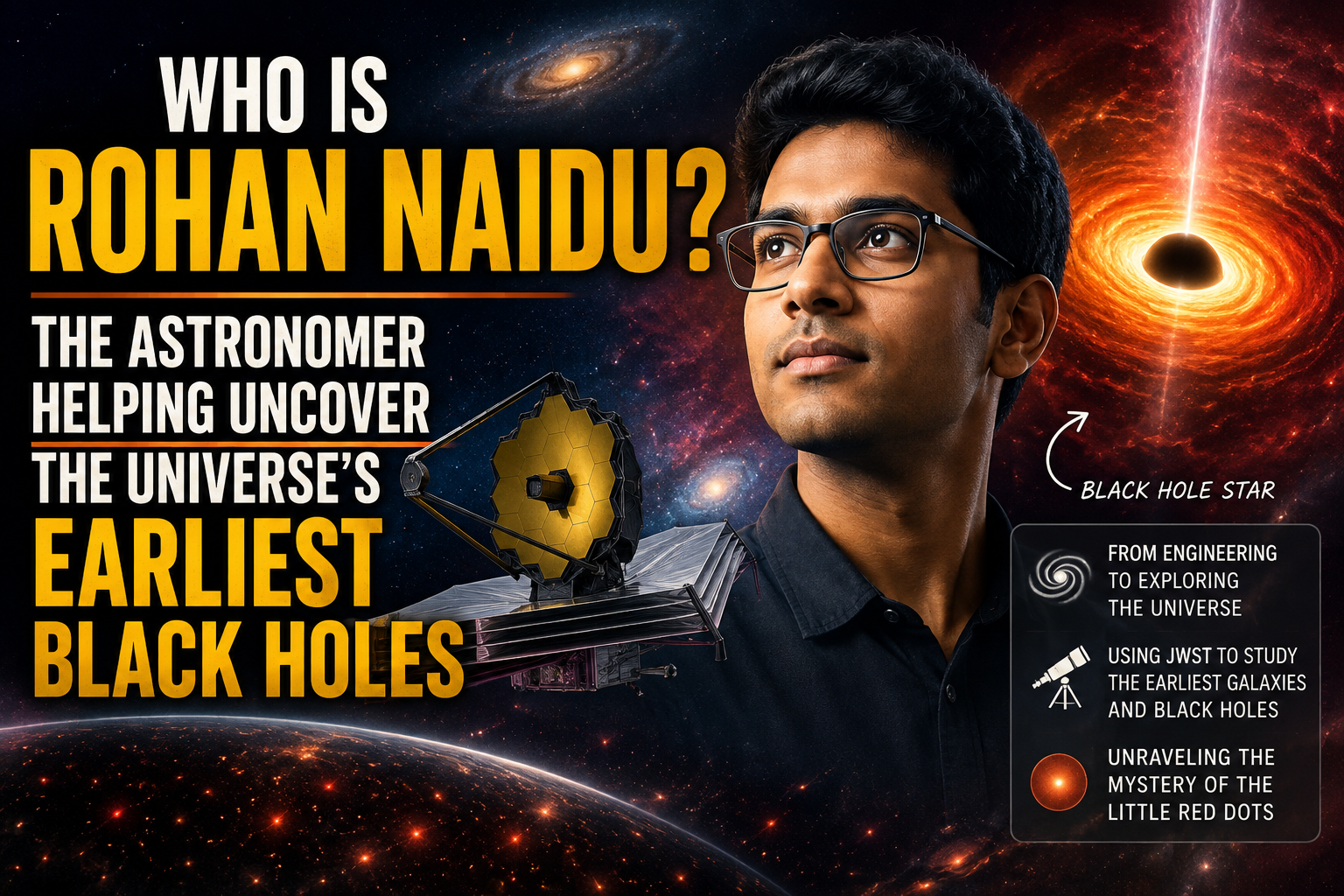 Who Is Rohan Naidu? The Astronomer Helping Uncover the Universe’s Earliest Black Holes