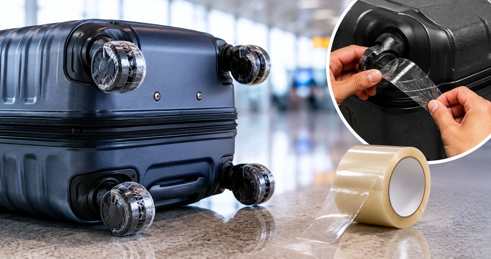 Why Are Travellers Putting Tape Around Suitcase Wheels? The Viral Luggage Hack Explained
