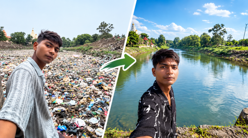 Bittu Tabahi: Young Indian Cleans Polluted River With His Own Hands, Gets Job Offer From Dutch Environmentalist