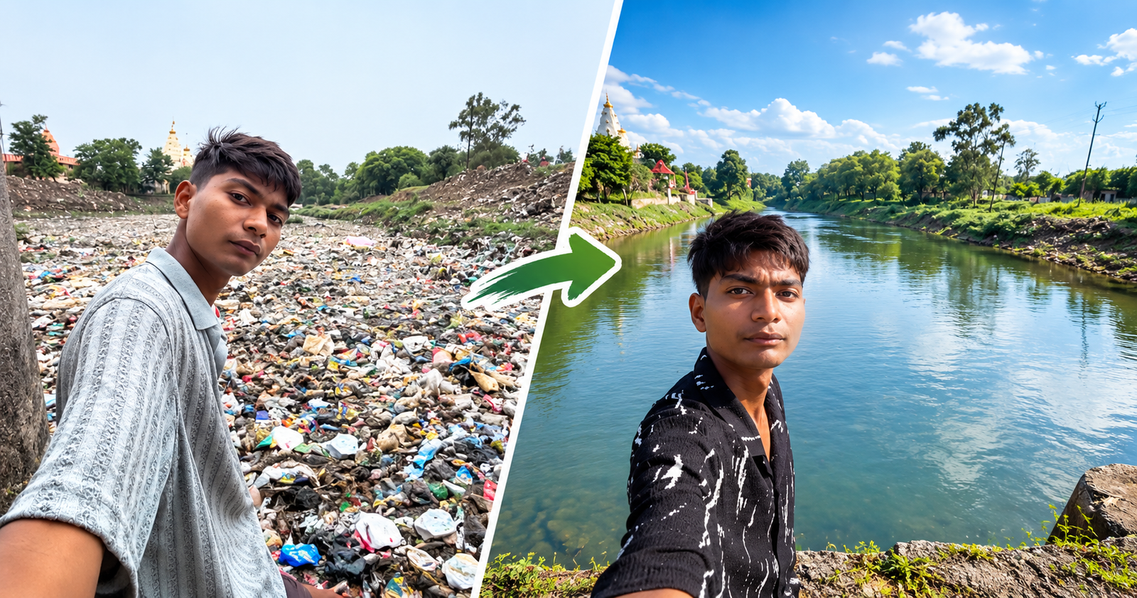 Bittu Tabahi: Young Indian Cleans Polluted River With His Own Hands, Gets Job Offer From Dutch Environmentalist