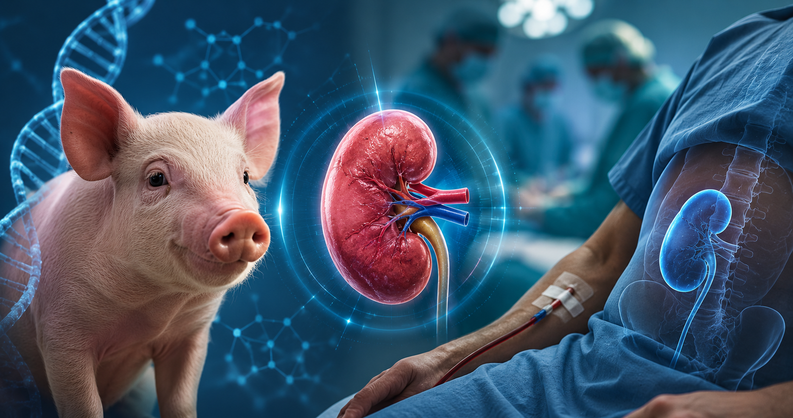 Genetically Modified Pig Kidney Keeps Man Alive for Nine Months Before Human Transplant