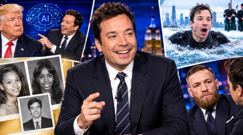 Jimmy Fallon in the Spotlight Trump Jokes, Beyoncé Yearbook Surprise, Polar Plunge Story and Conor McGregor Backlash