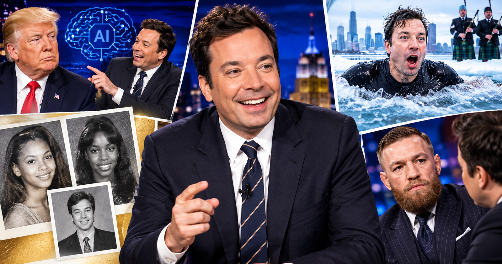 Jimmy Fallon’s Trump Jokes, Beyoncé Surprise & McGregor Backlash