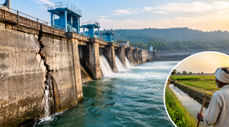 Rampur Bhakra Dam Crisis Cracks Raise Irrigation Concerns for 20,000 Farmers as Repair Efforts Continue