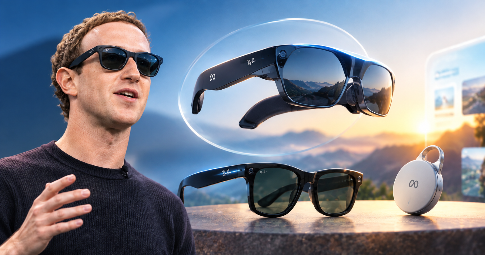 Meta Unveils $1,299 VR Glasses and Muse Charm as Zuckerberg Pushes AI Wearables